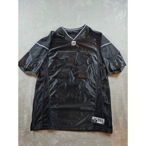 Vintage Starter Football Jersey Mens Medium Black #71 Y2K Pullover